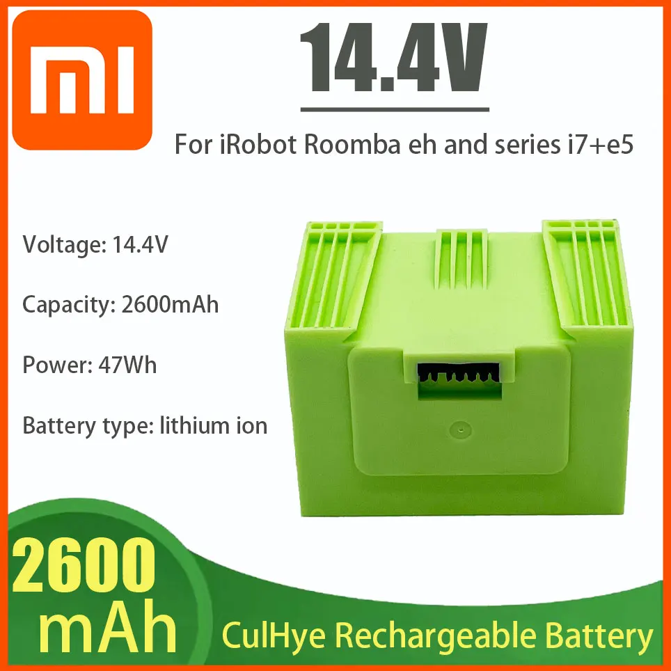 14.4v 2600mah Xiaomi I7battery Replacement Forirobot Roomba E And I