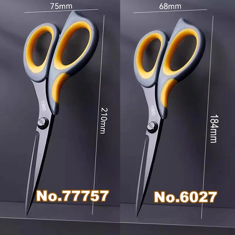 Anti-Stick Scissors - 175mm Deli Craft  Stationery Tool for Office School DIY