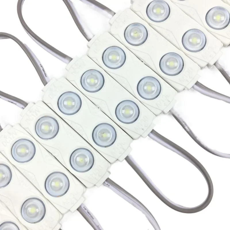 100pcs LED Module 2835 2LEDs Lens Super Bright IP65 Waterproof LED backlight modules Advertising Light box