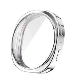 Full Coverage Protective Bumper Case - Soft TPU Watch Cover Accessory for Watch 8 44mm (1 Silver)