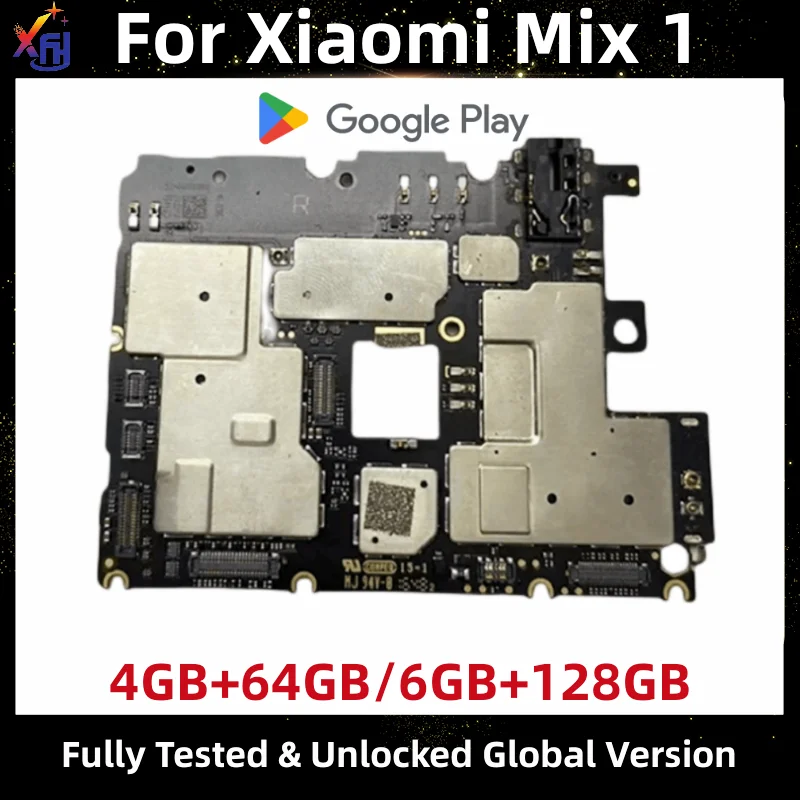 

Global ROM Motherboard for Xiaomi Mi Mix 1 MIX1, Mainboard with Google Playstore Installed, Logic Board, 128GB 256GB
