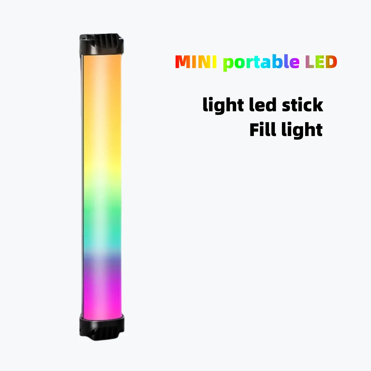 Youtube Shooting RGB lamp Vlog Selfie Portable mini Light Stick RGB Led Fill light Magnetic held led Light for