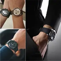 Bracelet en caoutchouc pour montre Omega X Swatch Moonswatch, extrémité incurvée universelle 20mm 22mm, étanche, sans écart, pour femmes et hommes 6