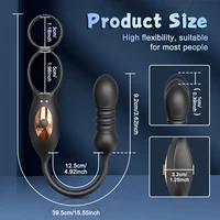 APP Control Männlichen Penis Ring Stieß Prostata-massagegerät Anal Plug Cock Ring Teleskop Anal Vibrator Homosexuell Erwachsene Sex Spielzeug für Männer 5