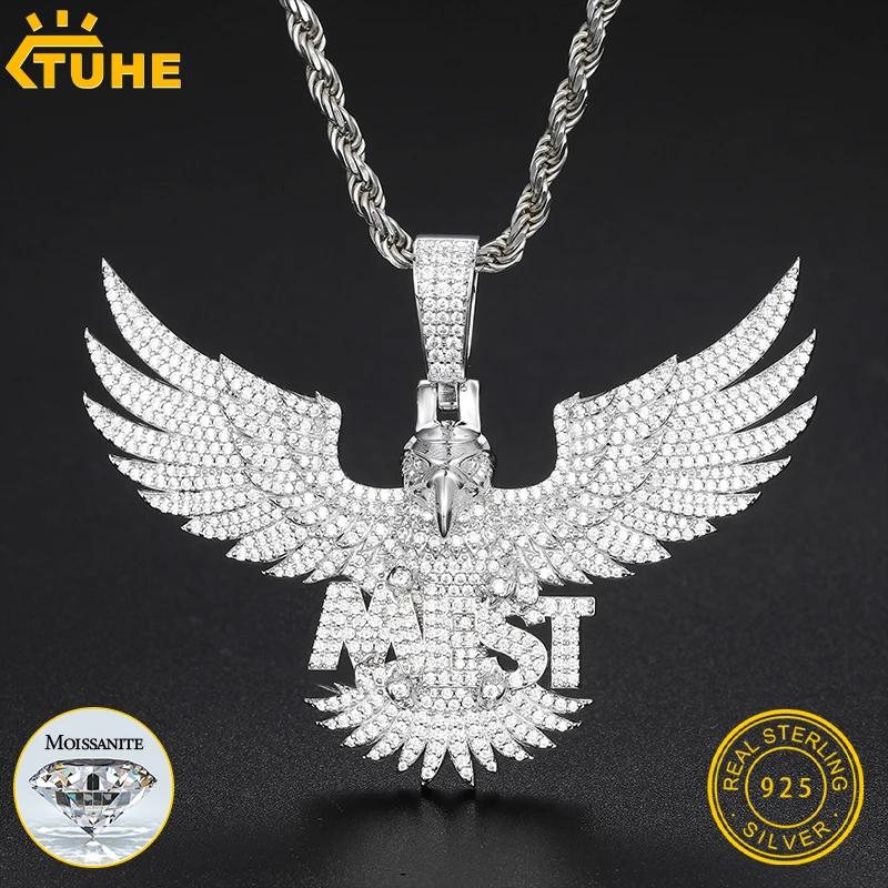 [.iced-out.] 925 スターリング シルバー ペンダント - 925スターリングシルバーアイスアウトネックレス メンズ ロバフラワーペンダント、カラフルなジルコンヒップホップファッションペンダント 、レインボードールヒップホップペンダント - Etsy 日本