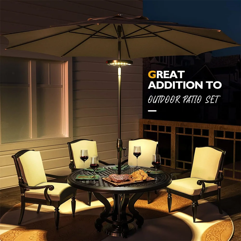 patio umbrella lights 28LED Patio Umbrella Light Outdoor 3 Mode Camping Light Night Tent Patio Garden Emergency With Auto-Adjustable Clamp