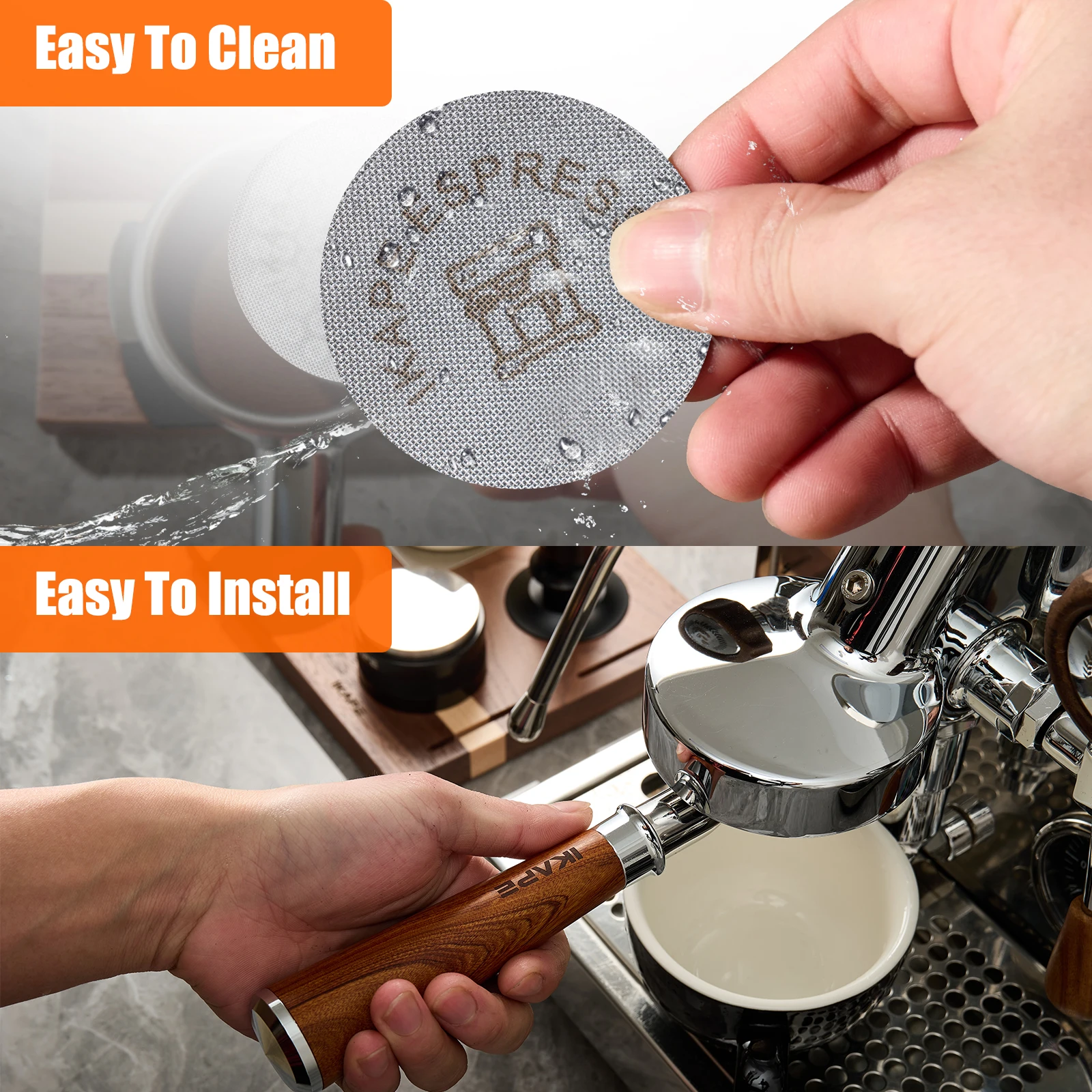 شاشة فلتر قهوة إسبريسو من الستانلس ستيل 316 - تعزي...