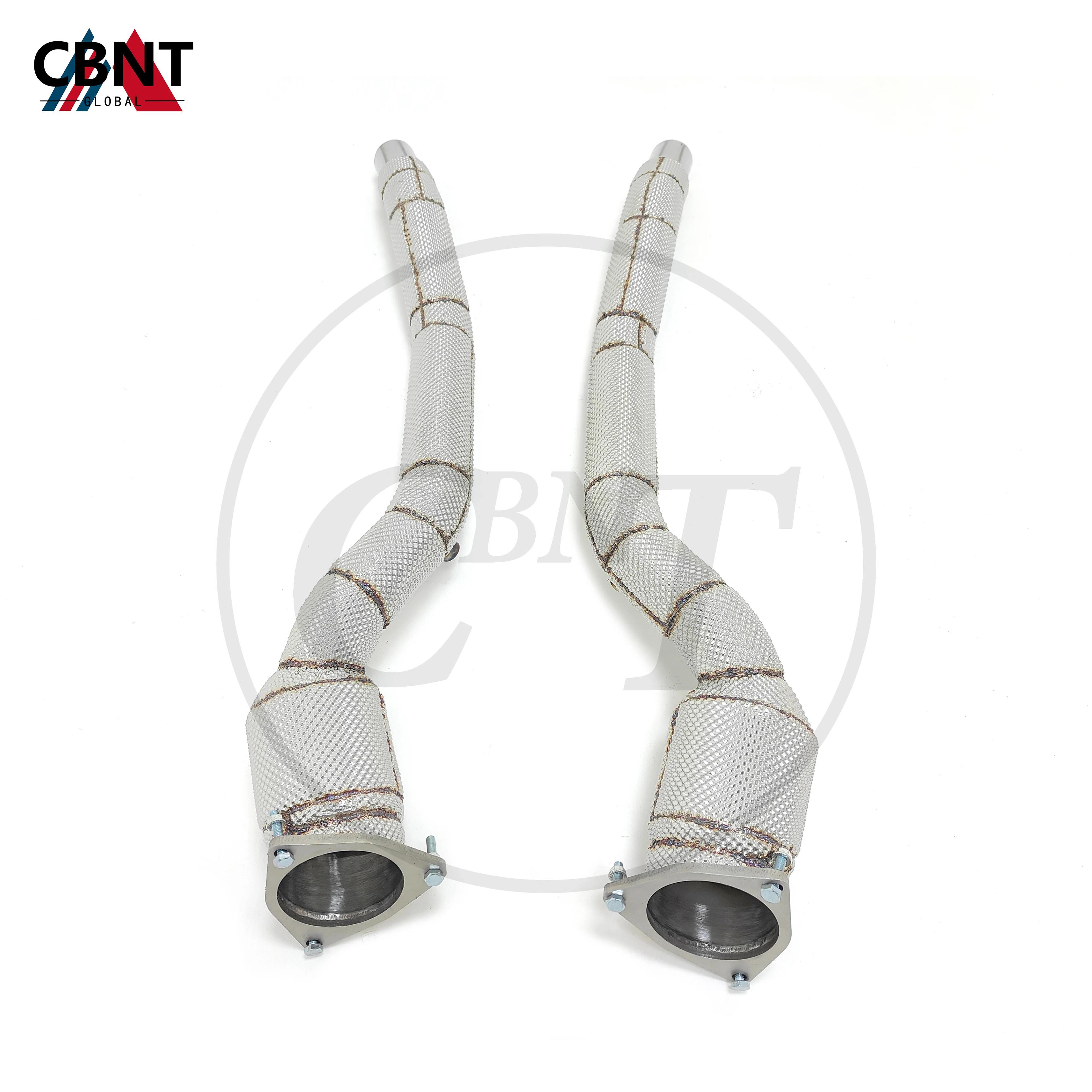 

CBNT for Ferrari FF 3.5T V12 6.3L Downpipe with Catalytic Converter SS304 Stainless Steel Exhaust Headers Pipe System