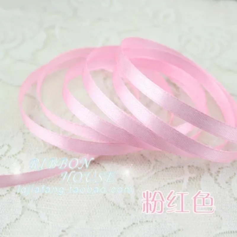 Satin ribbons, supplies, Christmas ribbon, wrapping ribbon 1/4"(25 yards/roll ) 6mm Single Face Satin Ribbon packing wedding Christmas craft diy tape