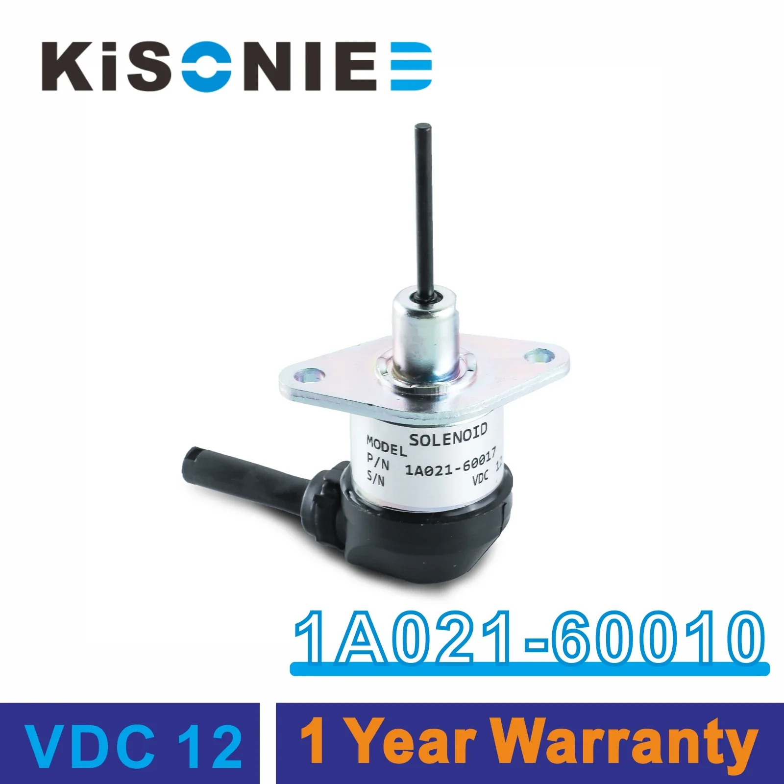 Fuel Shut Off Solenoid 1A021-60010 Compatible With Kubota Tractors & Bobcat Skid Steers (V2003, D1503 Engines, 12V) - View #9