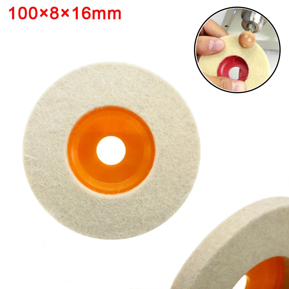 4 Inch 100 Mm Wool Polishing Wheel Buffing Pad Angle Grinder Wheel Felt Polishing Pad Buffing Wheel Disc For Metal Marble Glass grinding disc polishing wheel 4in abrasive angle grinder buffing angle wheel for metal marble polishing grinding