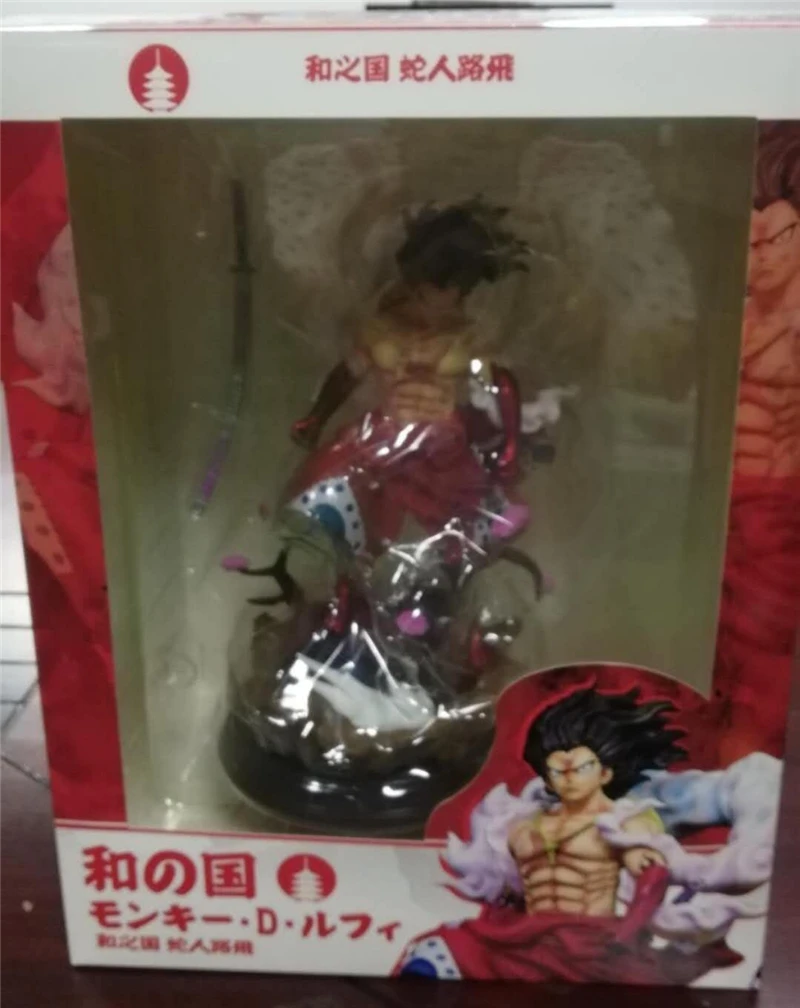 thumbnail image 1 of Anime One Piece Wano Country Luffy Gear Fourth Snake Man Ver. GK PVC Action Figure Statue Collectible Model Kids Toys Doll Gifts, 1 of 4
