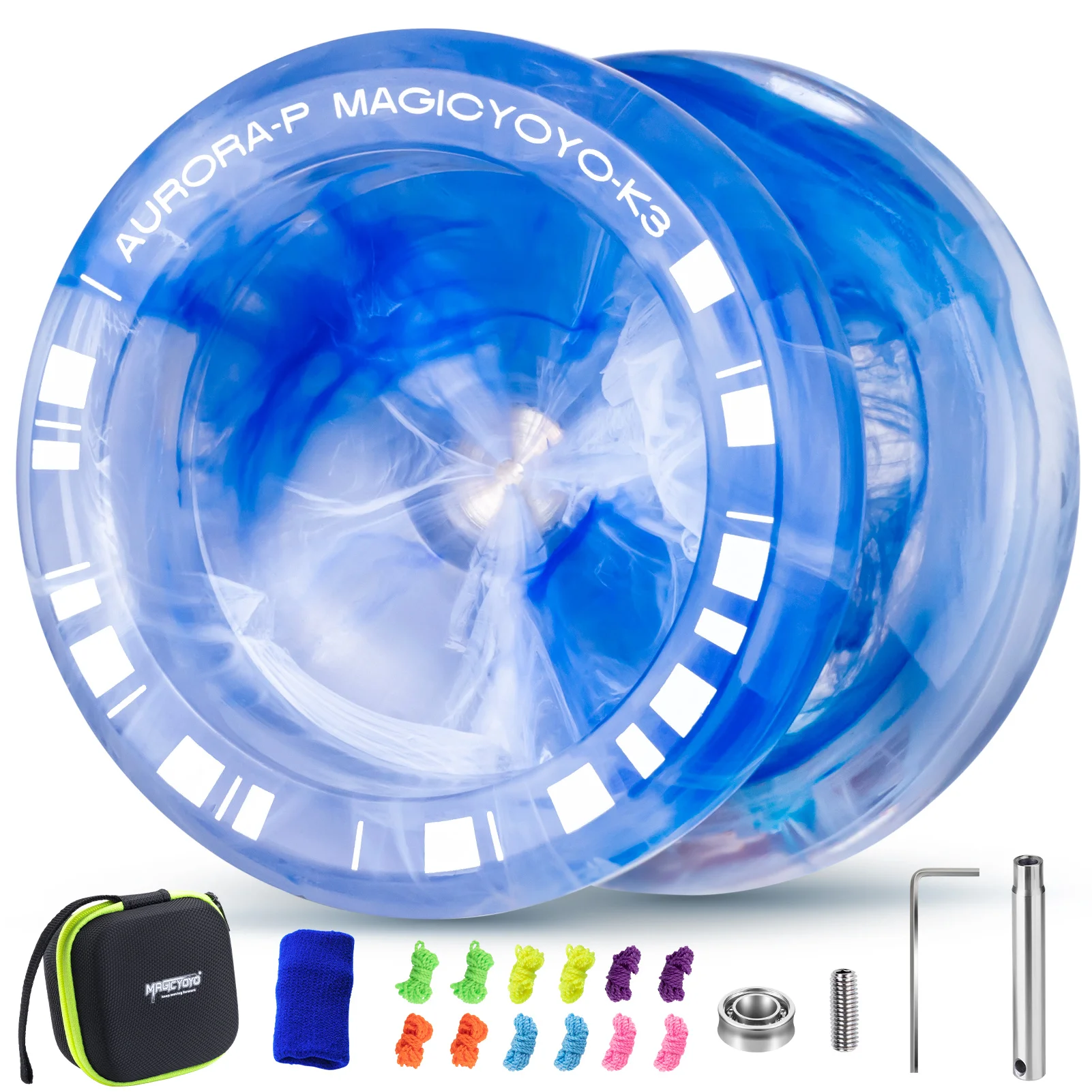 Yoyo Ball MAGICYOYO K3 Aurora-p Yoyo Kids Responsive Yoyo Beginner Professional Trick Yoyos Extra Unresponsive Bearing