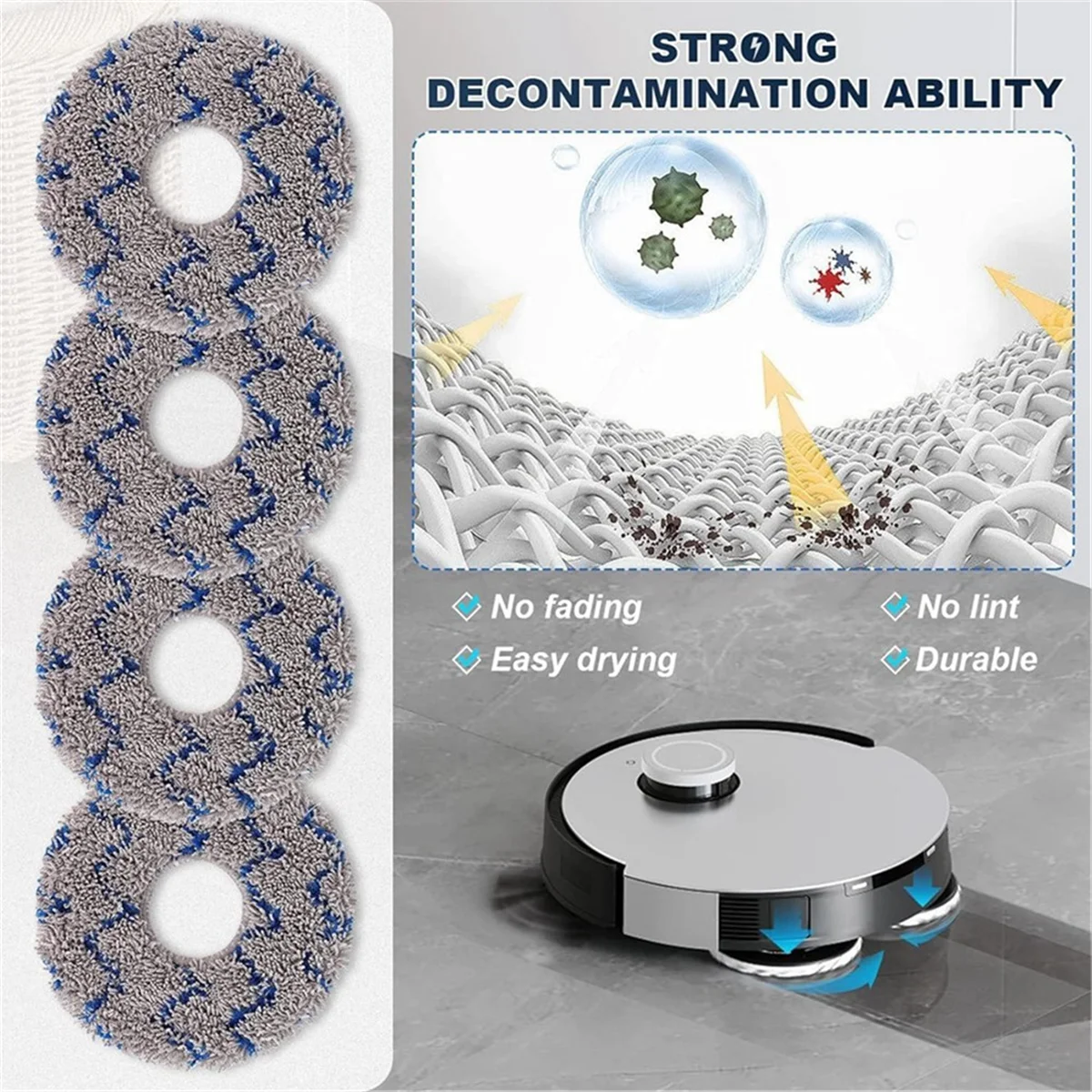 FZFZ For X1 Omni Turbo T10 T20 Omni T20/T20 Max/T20 Pro Robot Vacuum Cleaner Main Side Brush Filter Mop Bags