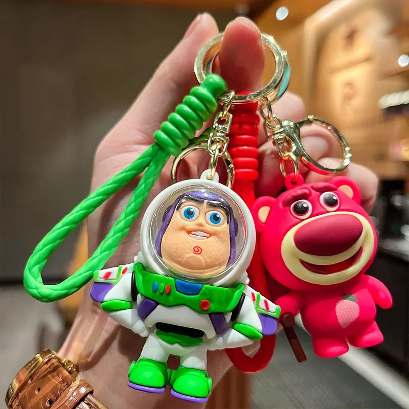 Toy Story Buzz Lightyear Woody Jessie Alien Cartoon Portachiavi Lasso Portafoglio Borsa Ciondolo Giocattolo Regalo