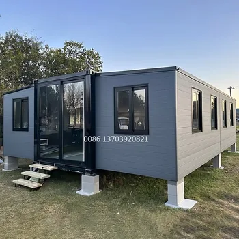 Villa di lusso prefabbricata all'ingrosso Prefabbricata Piccola casa Contenitore personalizzato espandibile Casa 40 piedi Casas Prefabricadas 4 Habitaciones 1