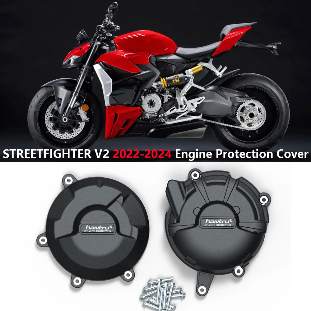 Per Ducati Streetfighter V2 2022 2023 2024 Coperchio Di Protezione Del Motore Coperchio Di Protezione Del Motore Della Frizione Dell'Alternatore Del M