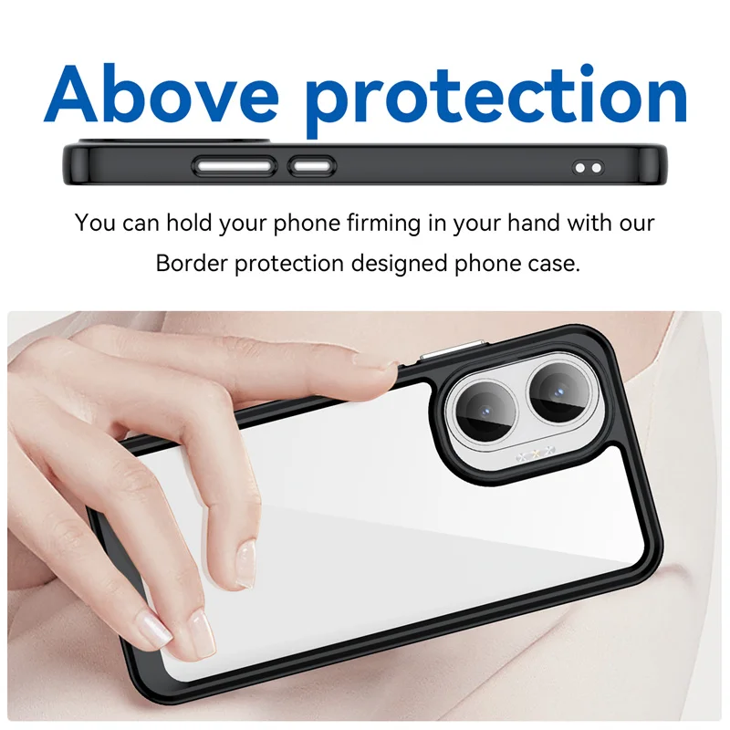 Vibrant Transparent TPU Protective Phone Case