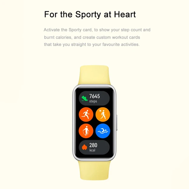 Smart Band Huawei Watch Fit Calorie Counter Huawei Band Specs