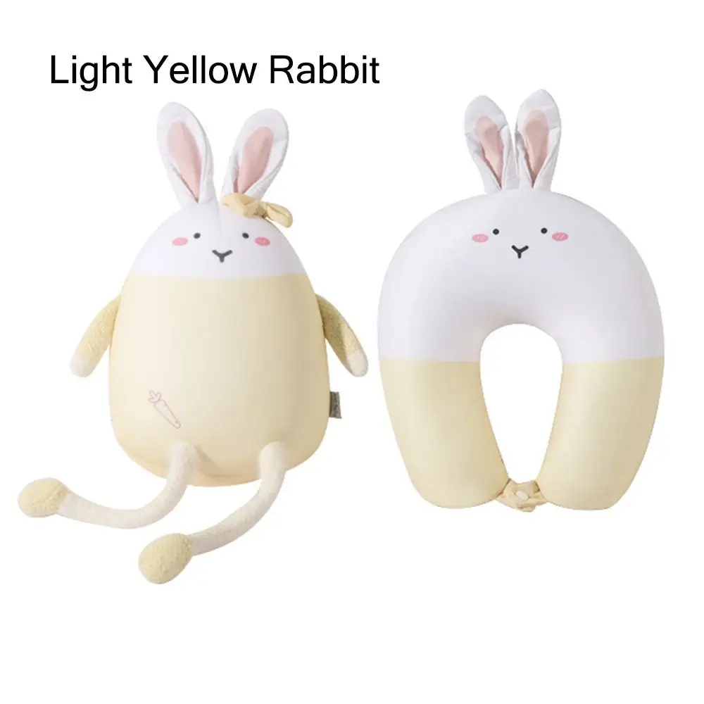 快適グッズ・旅行小物 FR2 Rabbits Neck Pillow Healthcare Soft Cervical Multifunctional Cartoon U Shaped