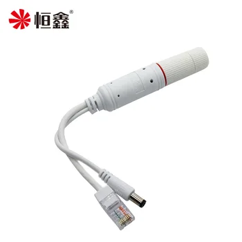 48V ~ 12V POE 분배기 방수 (비디오 및 전원 어댑터 포함) IP 카메라 확장기 용 케이블 공급 모듈 인젝터