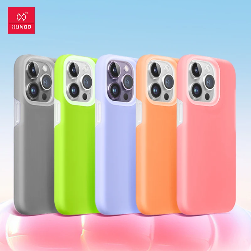 

XUNDD Liquid Silicone Case For iPhone 15 Plus+ 15 Pro Max 14 Case Airbag Shockproof Soft Shell For iPhone 14 15 Pro Max Cover