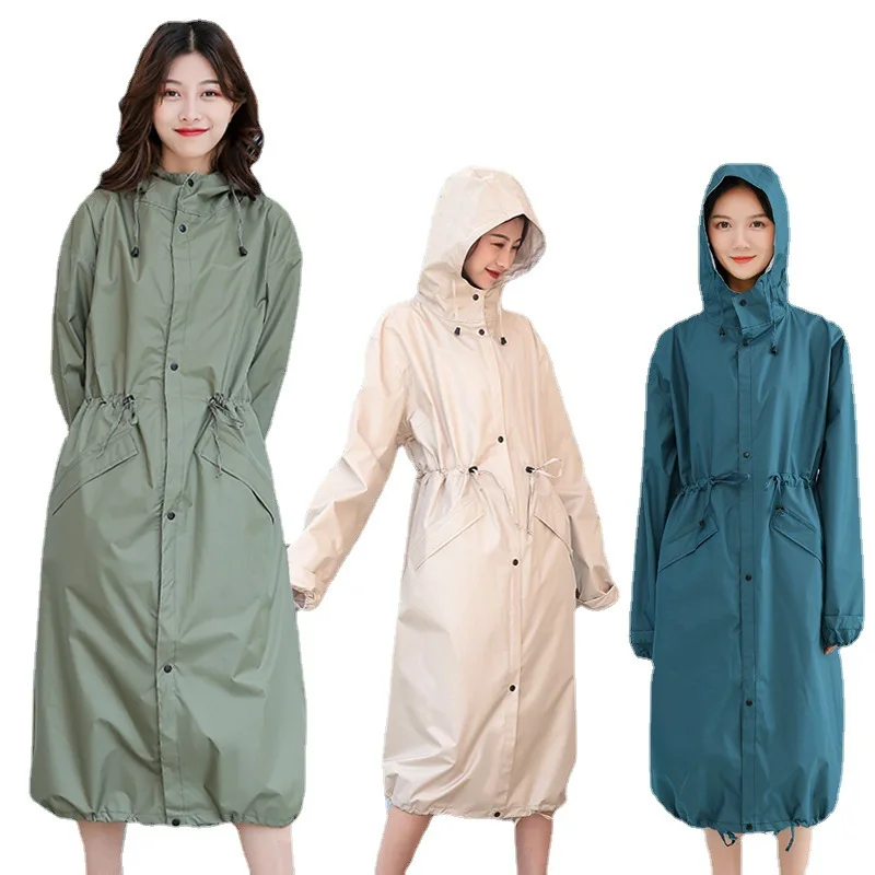 Motorcycle Rider Raincoat Long Raincoat Women Rain Poncho Women Girls RainWear