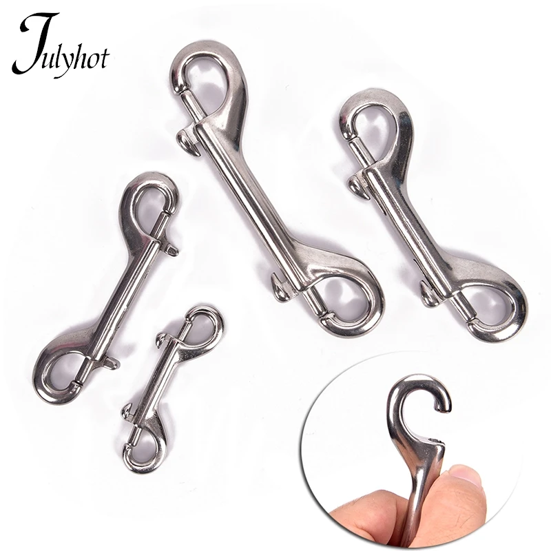 

Double Ended Scuba Diving Hook Stainless Steel Eye Bolt Snap Hook Quick Draw Link Carabiner 65mm 90mm 100mm 115mm Snap Hook Clip