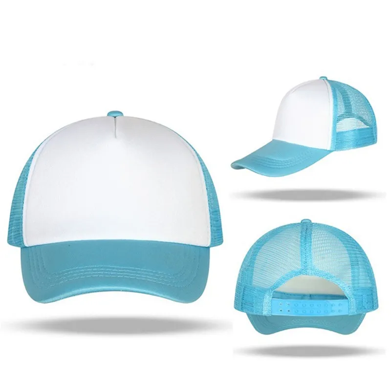 Adult casual custom logo mesh hat Summer Men women breathable sports hat  Adjustable Baseball cap DIY Logo print Trucker hat