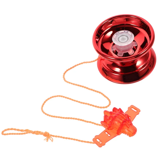 1 set Alloy Yo Yo Unresponsive Yoyo for Beginner Red 866 6712 Portable Toy Exercise Coordination Sturdy Material Sleep 5
