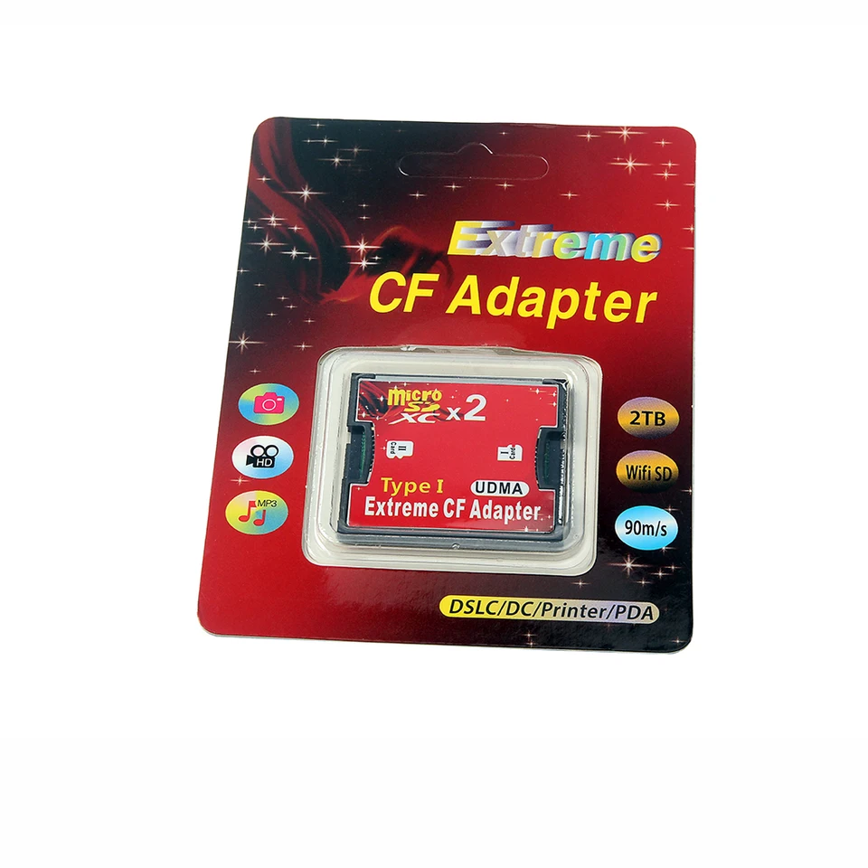 Adaptateur Carte Mémoire TF Vers Compact Flash CF - Compatible Appareils Photo Nikon, Canon, Sony | UDMA, 512 Go Max