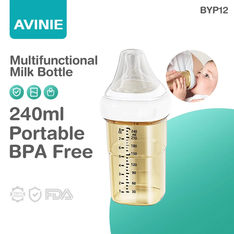 

AVINIE Baby Bottle PPSU 240ML Baby Bottle With Gravity Ball BPA Free Newborn Anti-Fall Baby Bottle BPA Free