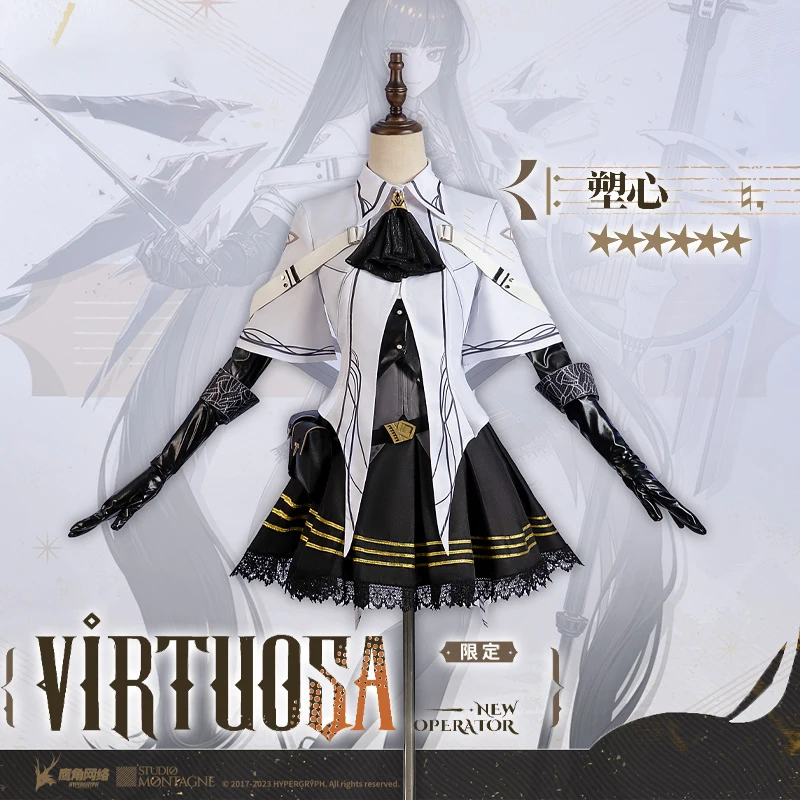 Arknights Musicista Virtuosa Cos Costume Arturia Giallo Giochi Di Anime Abbigliamento Cosplay Set Completo Personalizzazione Femminile