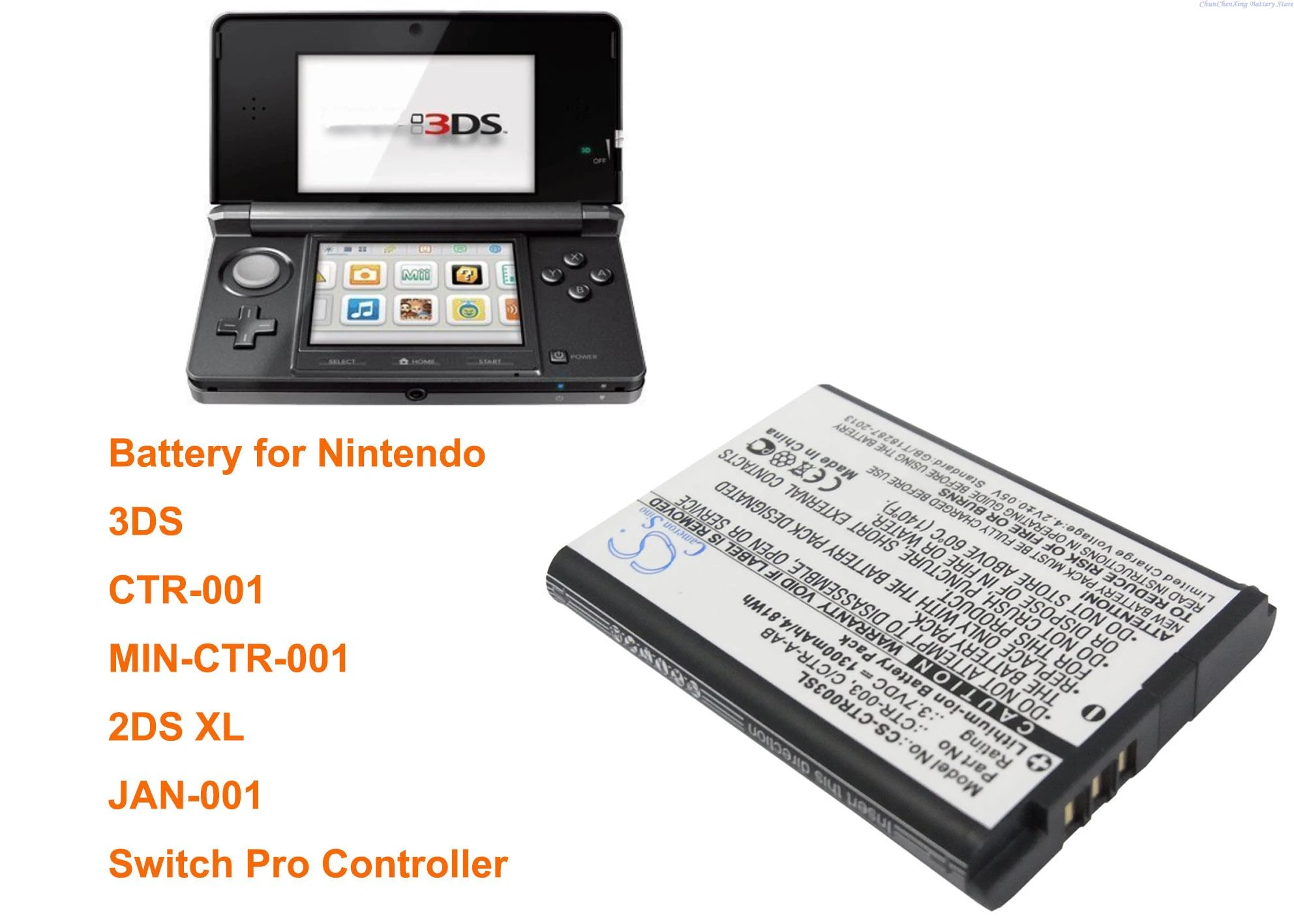 Cameron Sino 1300mah Battery Ctr-003 For Nintendo 2ds Xl, 3ds, Ctr-001,  Jan-001, Min-ctr-001,switch Pro Controller - Digital Batteries - AliExpress