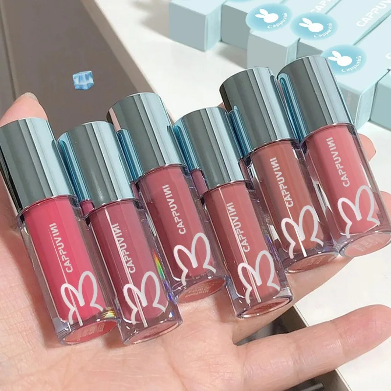 lip gloss,lip makeup,lip glaze NEW Water Glazed Mirror Lip Gloss Makeup Crystal Jelly Moisturizing Lip Glaze Long Lasting Grape Color Liquid Lipstick Cosmetics
