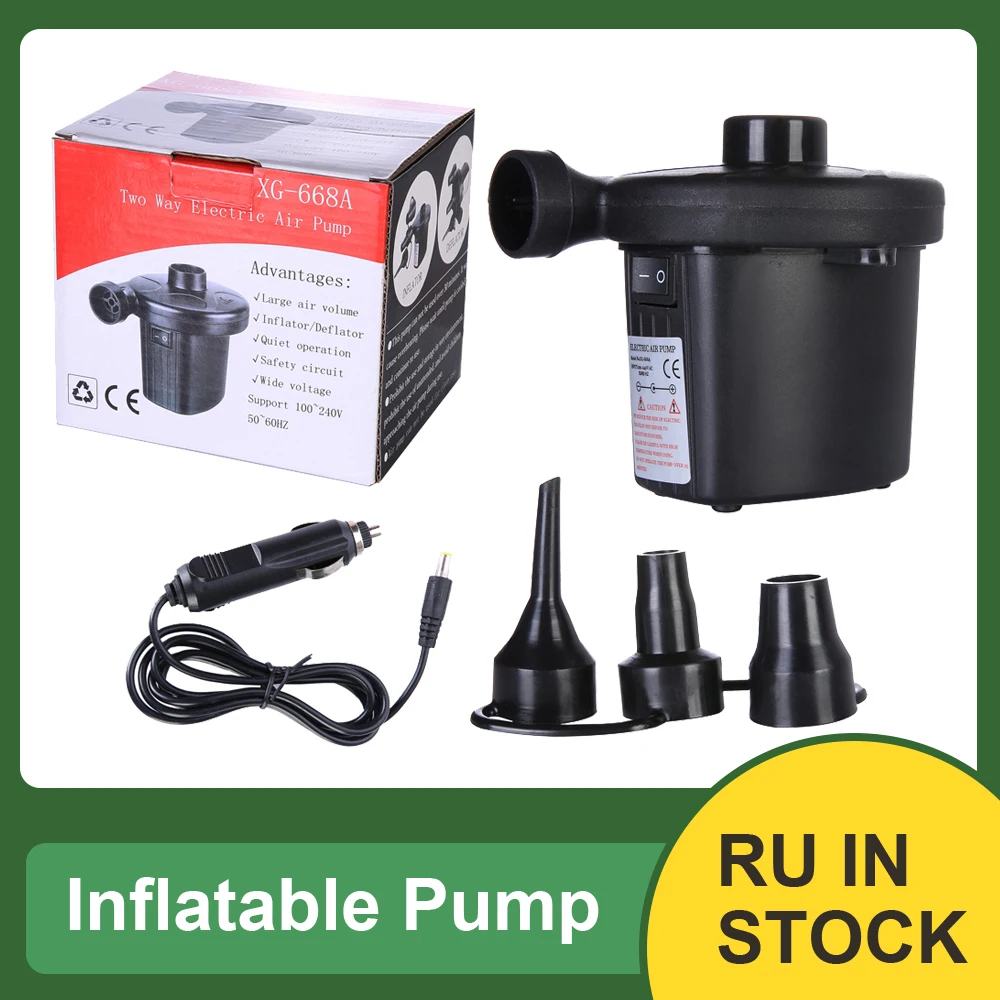 Inflatable Pump Electric Air Mattress Camping Car Compressor Portable Quick Filling For Home Use | Автомобили и мотоциклы