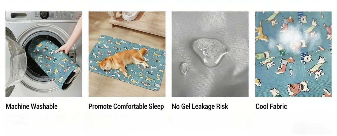 Cooling Pet Mat For Dogs And Cats Washable Non-slip Ice Pad_voghion.com