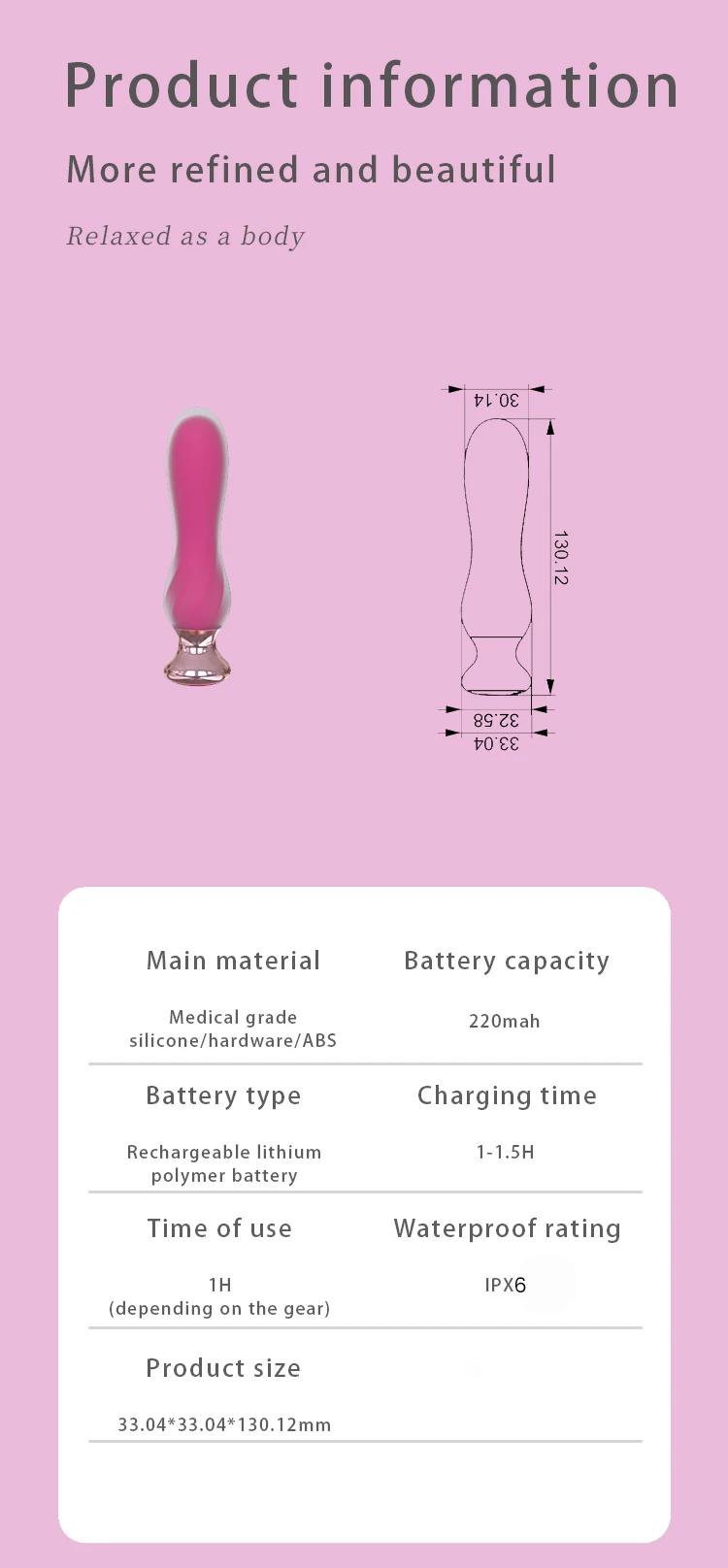 Wireless Anal Vibrator With Remote Control Prostate Massage Toy_voghion.com