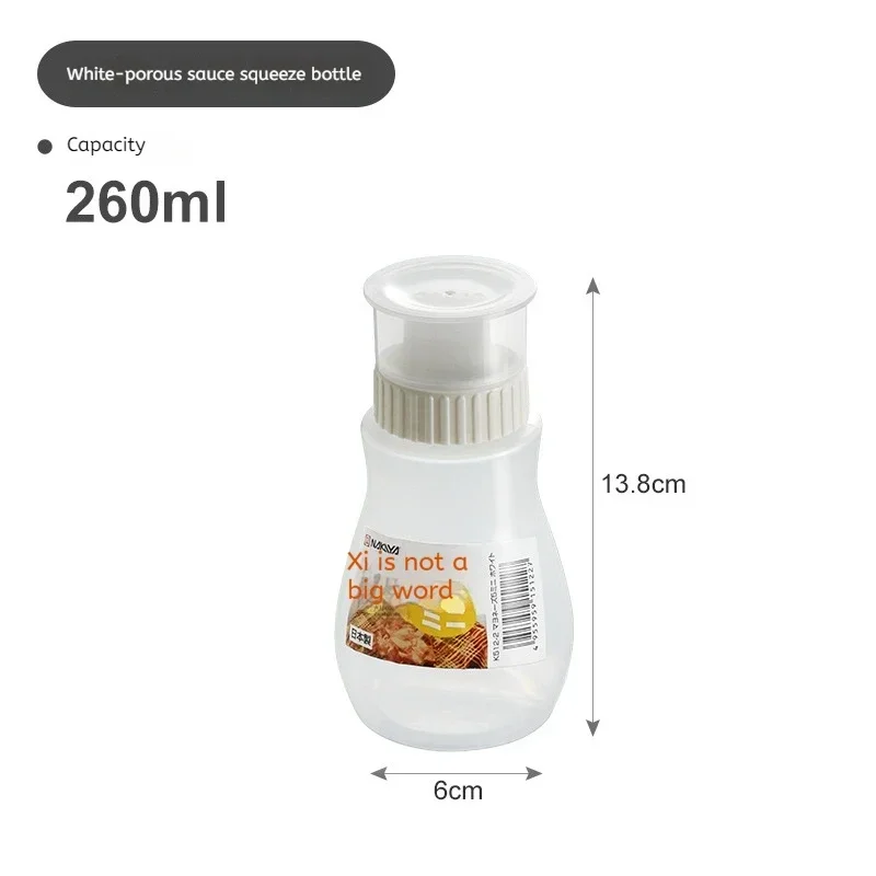 Jam Squeeze Bottles Condiment Bottles Home Kitchen Squeezed Bottle Food Grade Plastic Tomato Sauce Salad Sauce Porous Seasoning Tools Cup Body Sticker Cups Tumbler