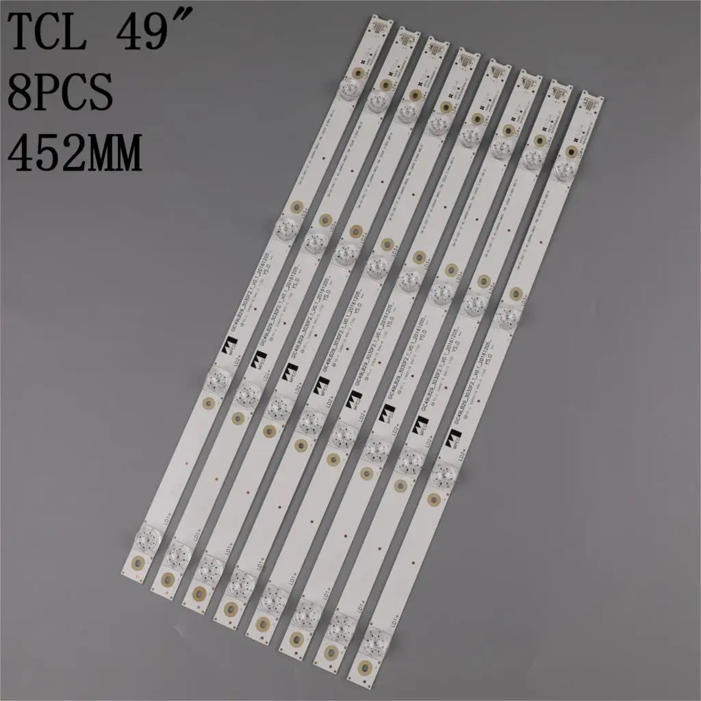 100% new Led bar light For TCL 49P3F 49A950C GIC49LB29-3030F2.1-V0.1-2016120