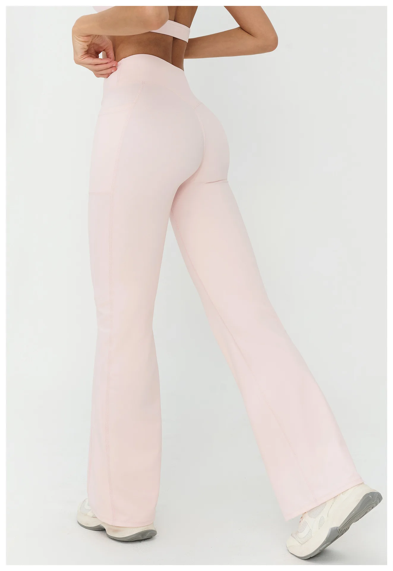 Pantalon Yoga Évasé Taille Haute Femme