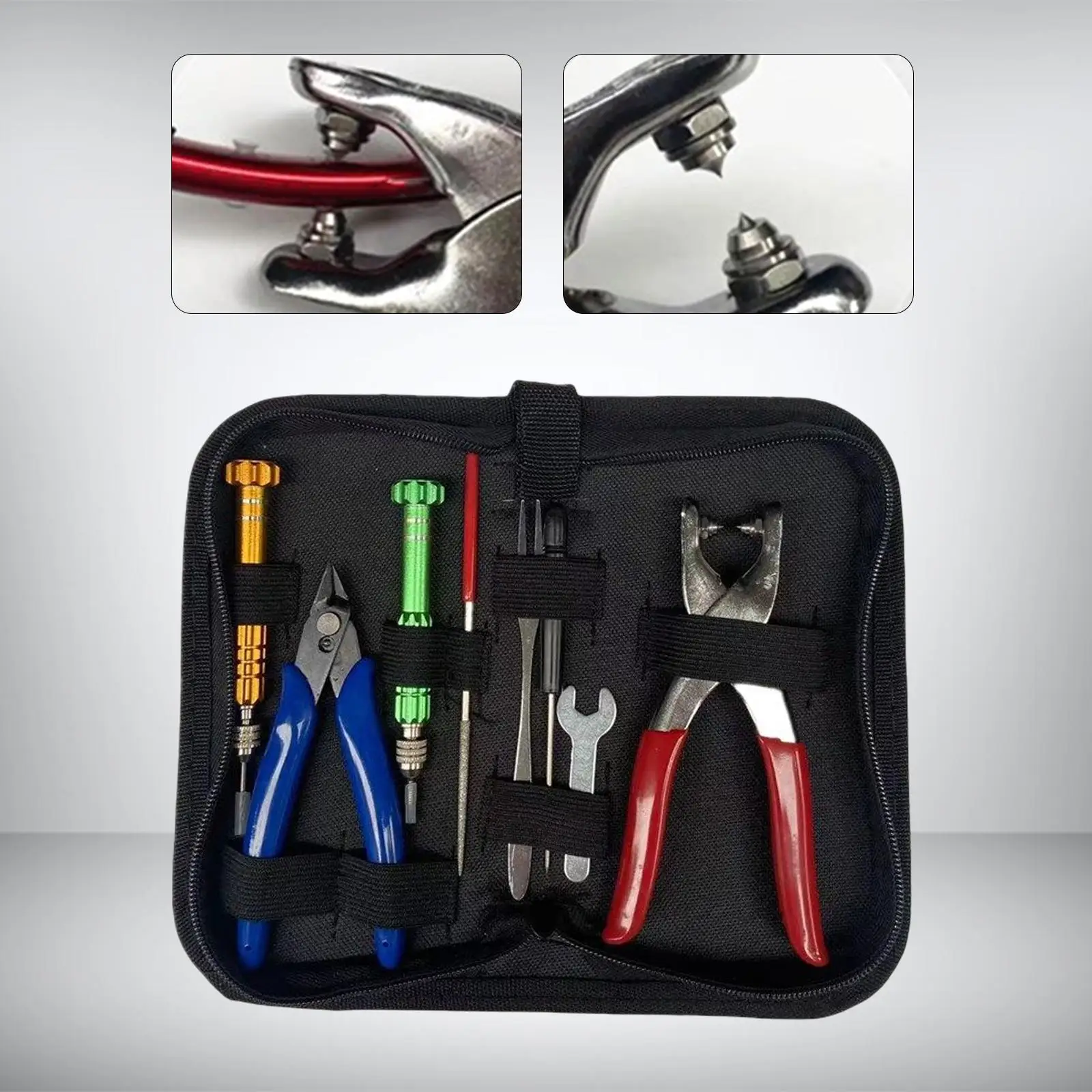 Professional Starting Stringing Clamp Tool Kit Storage Bag Nailer Durable Badminton Racket Plier for Tennis Racket Accessories