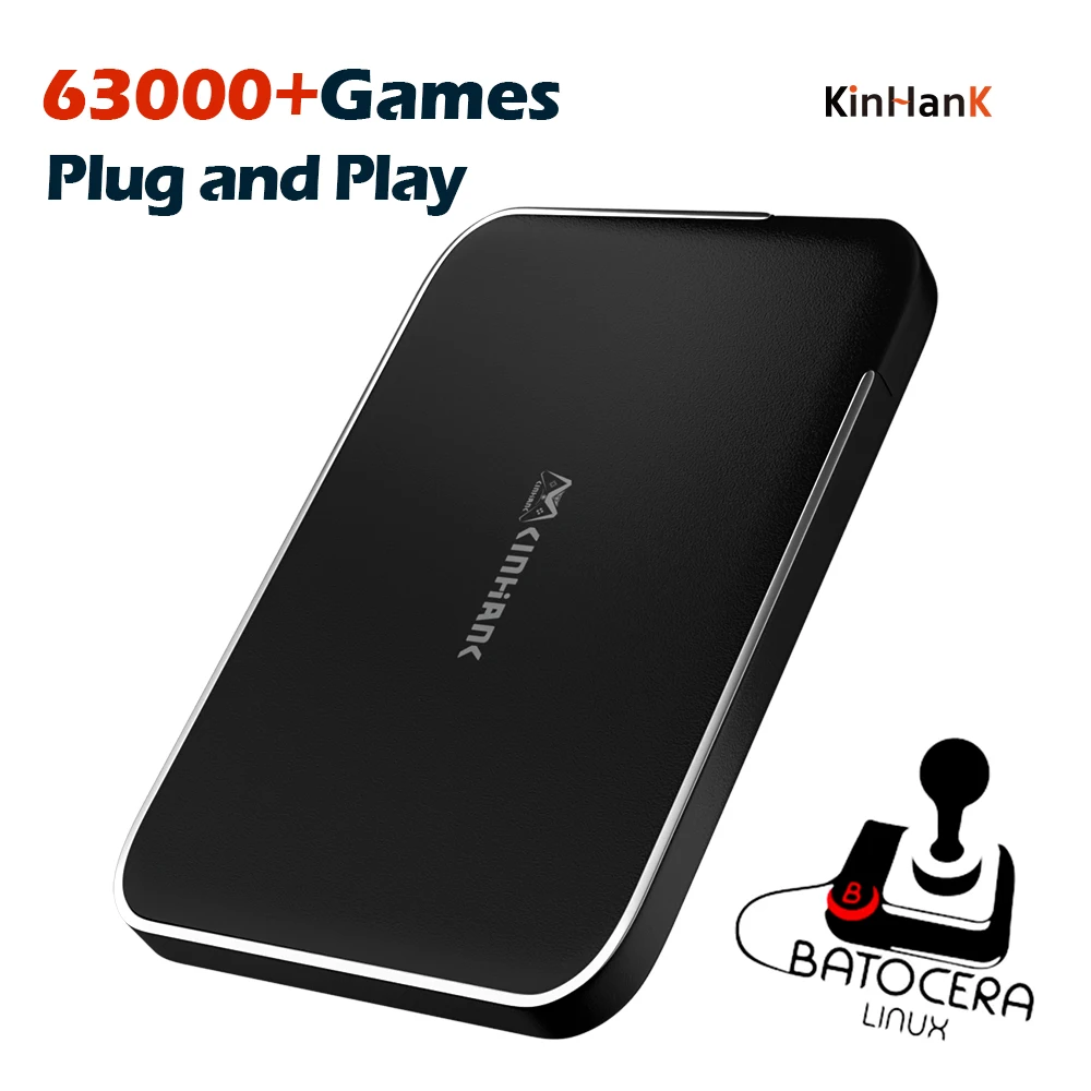 Kinhank 500G HDD с 63000 ретро-играми для PS3/PS2/PSP/SEGA SATURN/Wii u портативный внешний жесткий диск