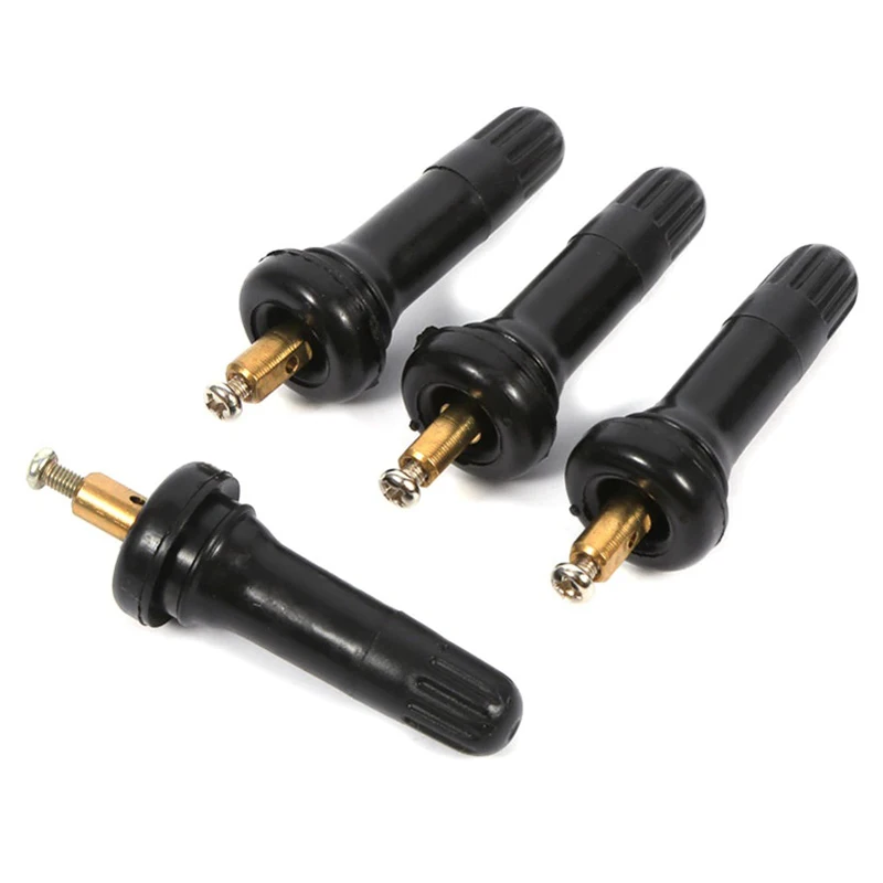 

4X TMPS Tire Pressure Sensor Rubber Valve Stems Service Kit Replacement 20008 Tire Valves For Buick Chevrolet Ford Cadillac Jeep