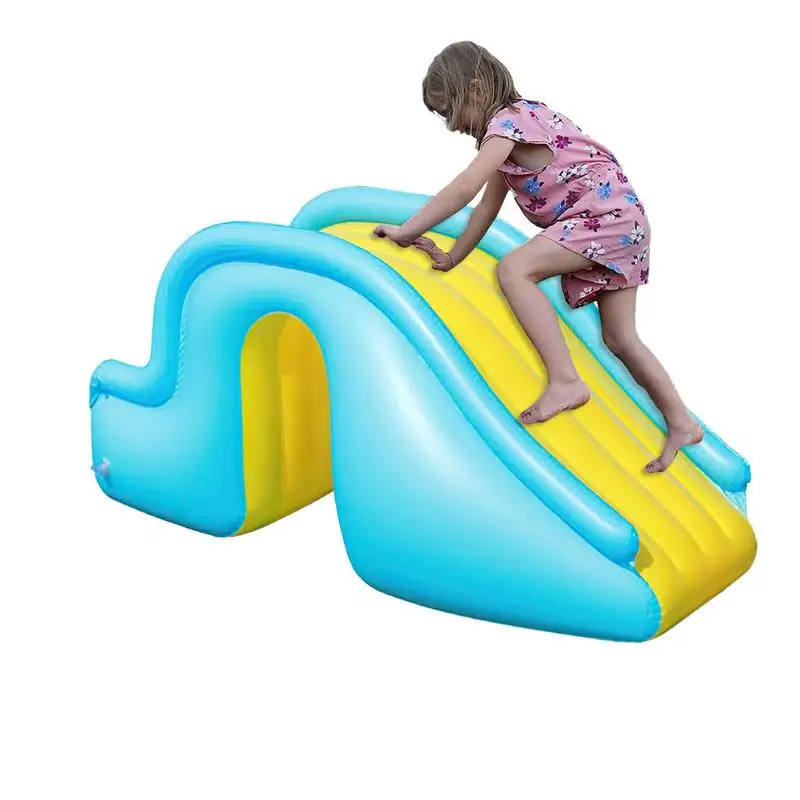 

Inflatable Pool Slide For Kids Fun Outdoor Anti-Tipping Waterpark Slides Toys Summer Inflated Water Slides For Swimming Pool