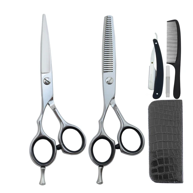 Univinlions 6 Left Handed Hairdressing Scissors Left Hand Hair Scissors  For Salon Barber Left Cutting Lefty Thinning Shears - Hair Scissors -  AliExpress
