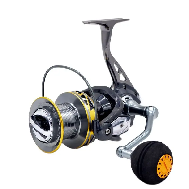 

CAMEKOON 8000 9000 10000 Long Distance Casting Reel 10KG Drag Power Saltwater Spinning Fishing Reel 4.1:1 Carp Bass Pike Fishing