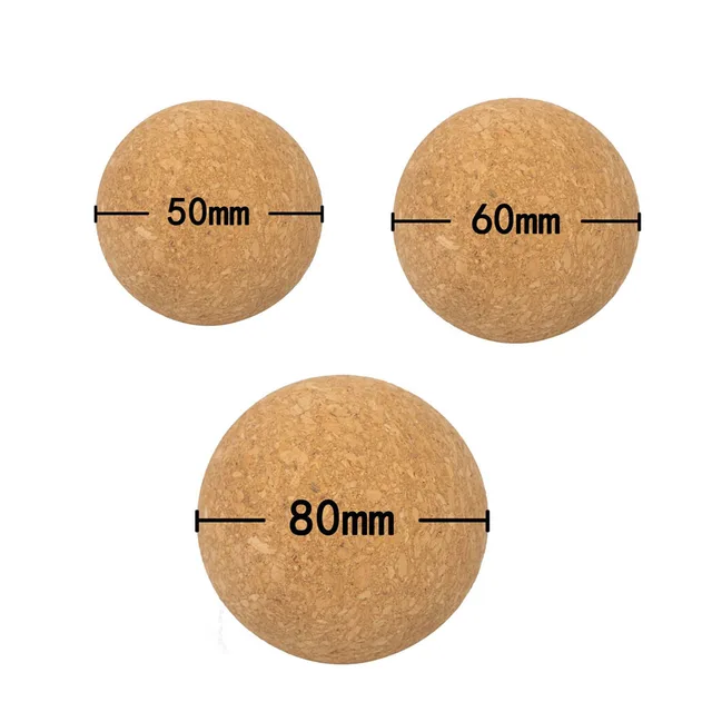 5/6/8cm Legs Foot Massager Yoga Ball Cork Massage Ball Back Tension Release Therapy Myofascial Ball Relax Muscles Trigger Point 6