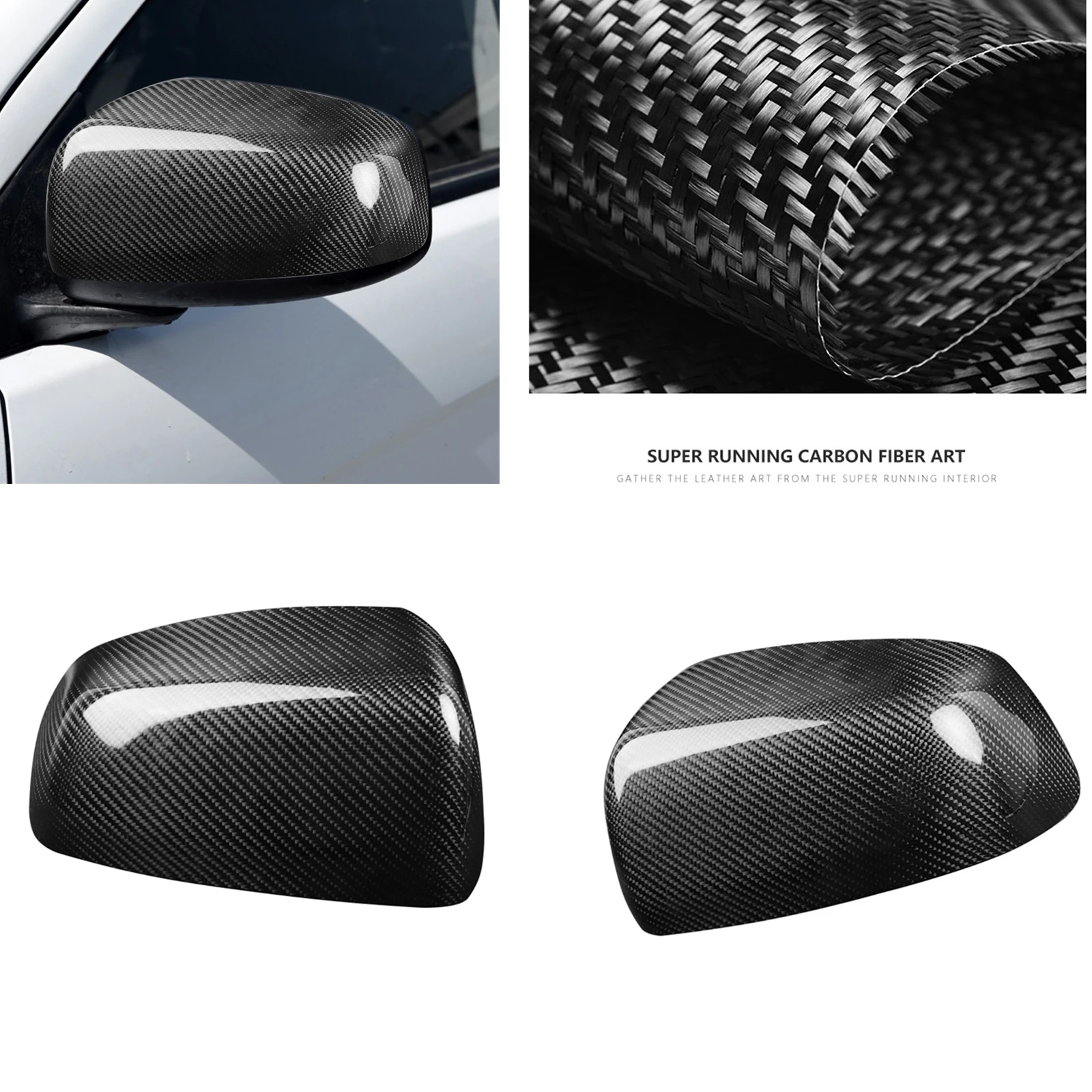 Mirror Cover For Mitsubishi Lancer EX EVO X 10 20082016 Real Carbon
