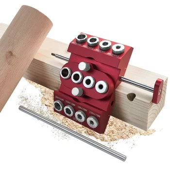 Guida per trapano a V 30 45 90 maschera di guida per trapano ad angolo con fori di perforazione di 4 dimensioni per superficie piana, parte rotonda, foro dritto ad angolo